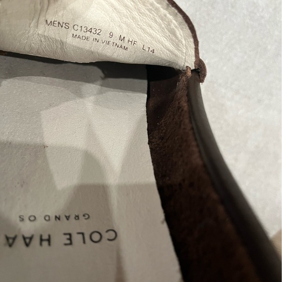 [9M]COLE HAAN Grand OS Pinch Marine Classic Brown Leather Penny Loafers EUC - Picture 6 of 6